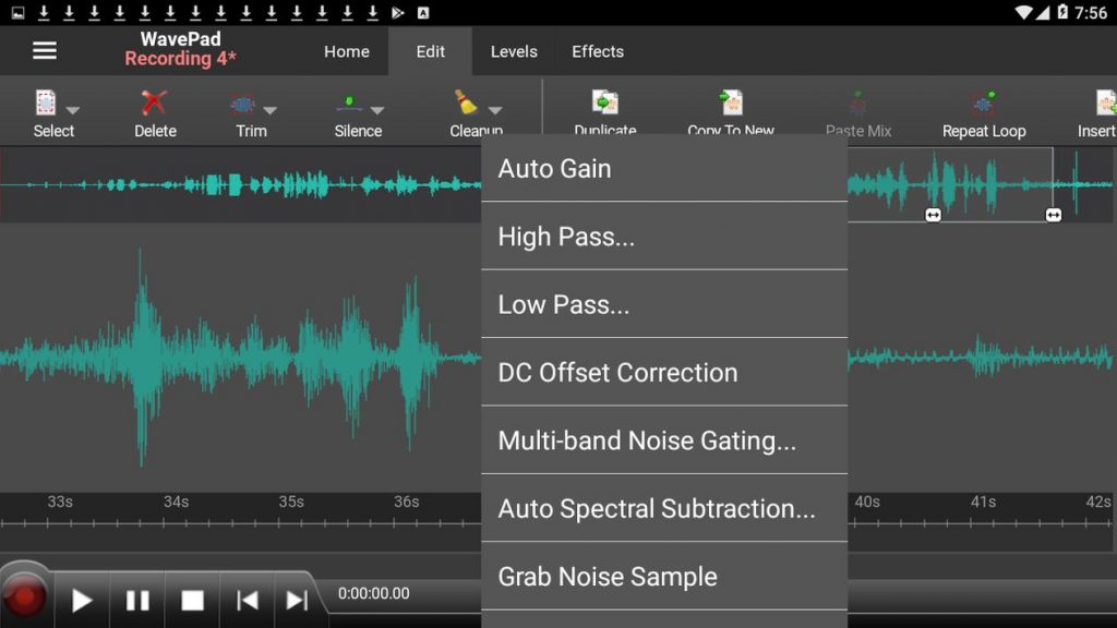 WavePad Audio Editor Free Apk Mod