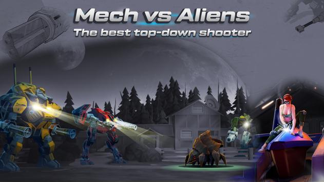 Mech vs Aliens Top down shooter RPG Apk Mod